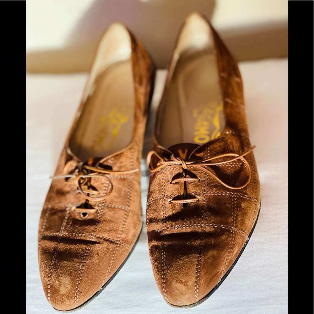 Salvatore Ferragamo suede loafers